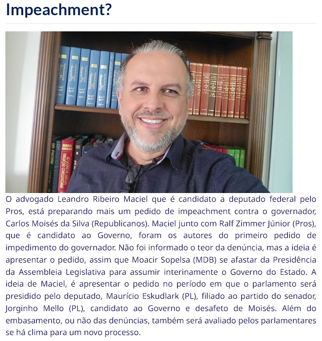 Impeachment?, por Marcelo Lula, do SCemPauta